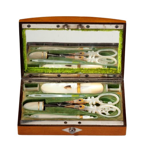 FIND ANTIQUE PALAIS ROYAL SEWING BOX FOR SALE IN UK