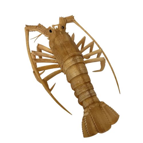 FIND ANTIQUE JAPANESE BONE OKIMONO OF ARTICULATED LOBSTER FOR SALE