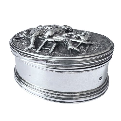 FIND ANTIQUE SILVER SNUFF BOX FOR SALE BY FARRELL