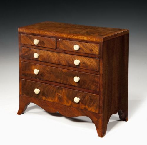 FIND ANTIQUE REGENCY MINIATURE CHEST OF DRAWERS FOR SALE