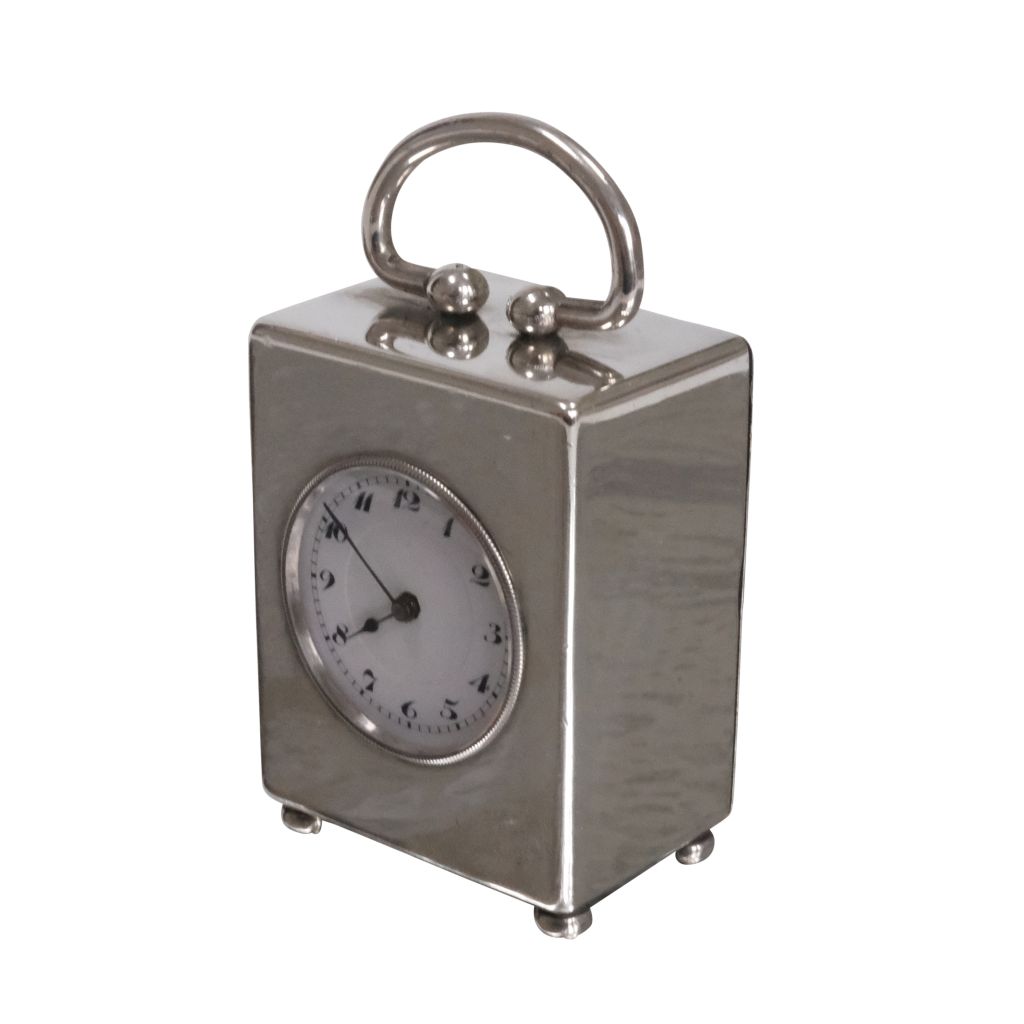 FIND ANTIQUE SILVER MINIATURE CARRIAGE CLOCK FOR SALE IN UK